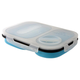 Euro Trail Lunchbox mit Löffel u. Gabel - M blau
